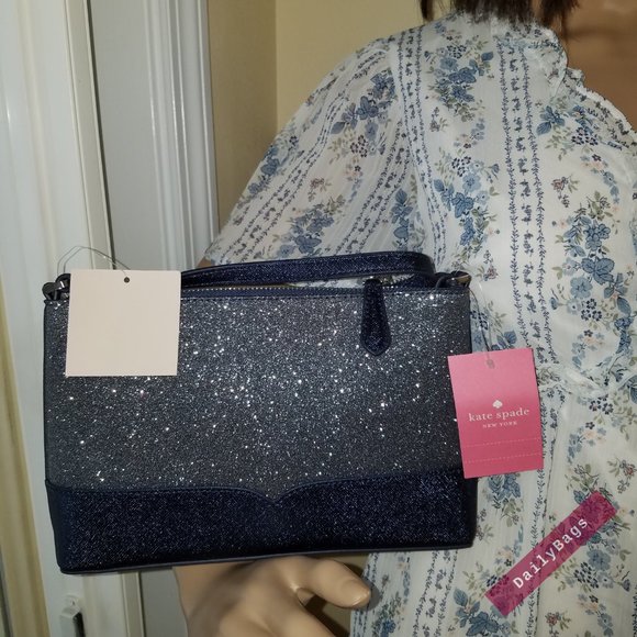 KATE SPADE CROSSBODY DUSK NAVY LOLA CROSSBODY NWT - Picture 6 of 16
